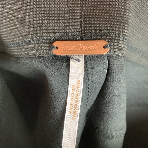 Free People Moto Black Vegan Leather Leggings - Picture 13 of 15